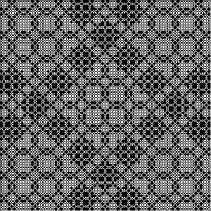 Haferman Carpet fractal at 5 iterations by Jeff Haferman